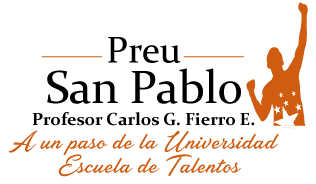 logo Preuniversitario san pablo, a un paso de la universidada