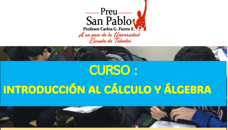 CURSO CÁLCULO Y ÁLGEBRA